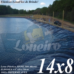 Lona para Lago Tanque Ornamental PP/PE: 14 x 8m